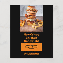 Food-Banner zur Förderung und Fang der Aufmerksamk Flyer
