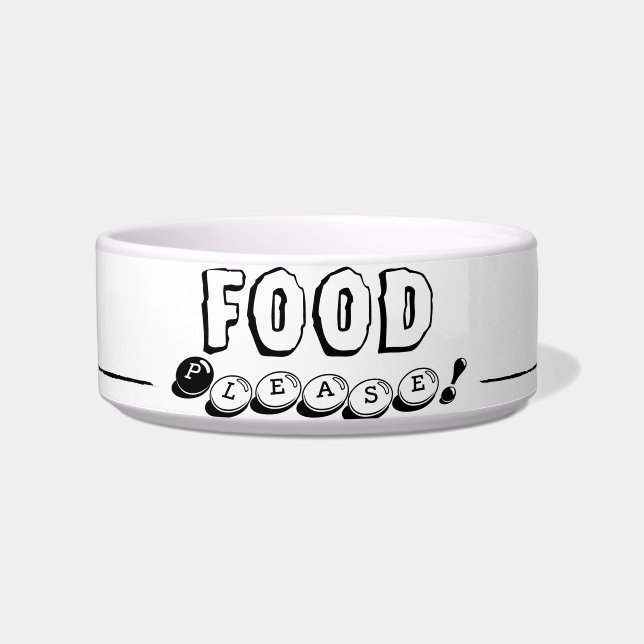 "Food bitte" Schüssel - Für die Hungernden Drama H (Vorderseite)