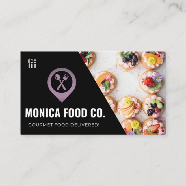 Food Business Card Visitenkarte (Vorderseite)