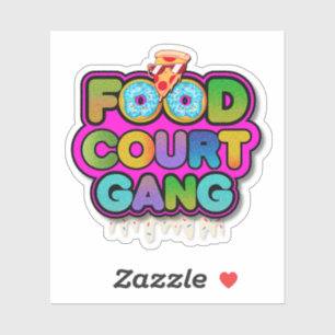 Food Court Gang Logo Aufkleber