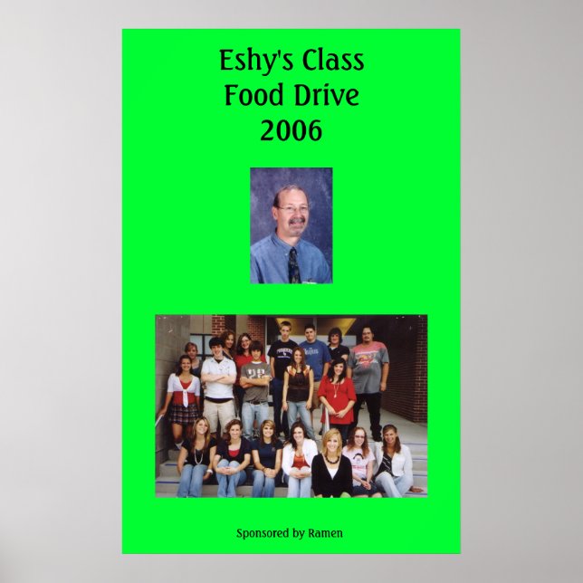 Food Drive Poster (Vorne)