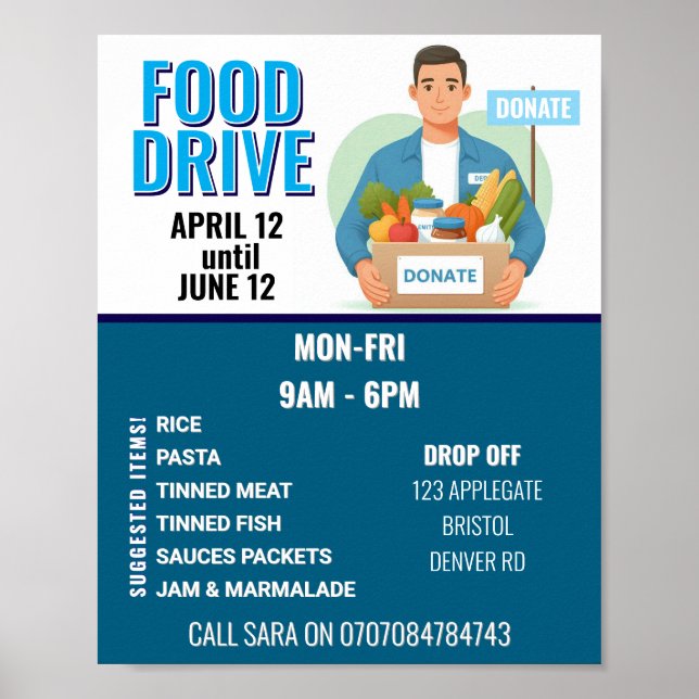 Food DRIVE Poster (Vorne)