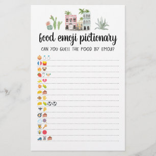 Food Emoji Pictionary Spiel Quiz mit Antworten