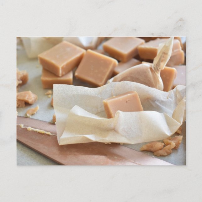 Food Fotografy British Clotted Cream Fudge Postkarte (Vorderseite)