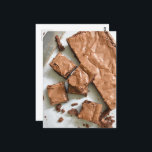 Food Fotografy Dark Chocolate Brownies Backen Postkarte<br><div class="desc">Auf der Postcard finden Sie ein originelles Fotomogramm von Rebecca Frey,  einem Lebensmittelfotografen,  Stylist und klassisch ausgebildeten Konditoreien-Koch. In diesem Shop finden Sie auch viele weitere Fotoarbeiten,  darunter Nahrung,  Natur,  urbane Landschaften und vieles mehr.</div>