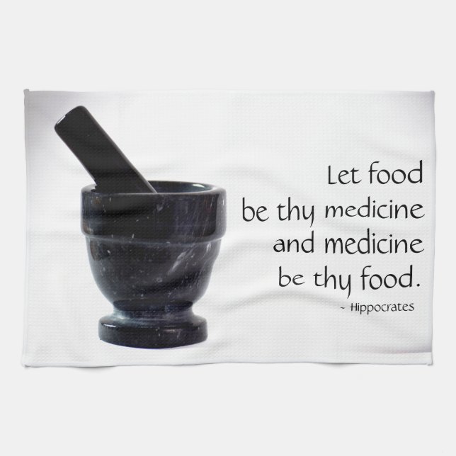 Food is Medicine Serviette de cuisine (Horizontal)