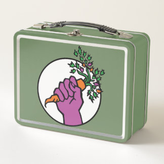 Food Not Bombs logo Metall Brotdose