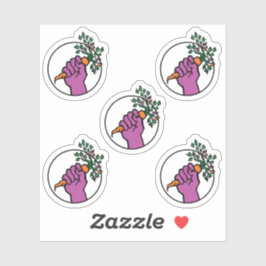 Food Not Bombs logo sticker pack