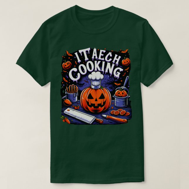 Food Obsessated Koch School Classic Küche for Food T-Shirt (Design vorne)