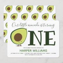 Food One Niedlich Avocado 1. Geburtstag