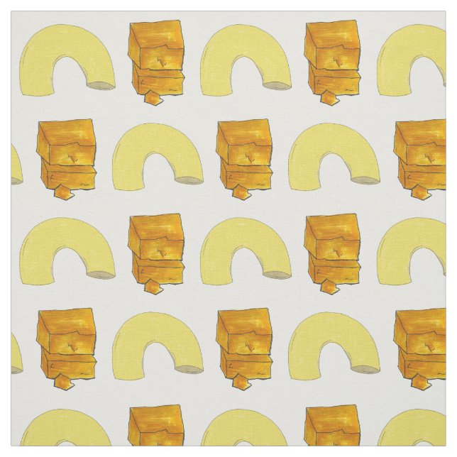 Food Pairing Elbow Macaroni Cheddar Mac & Cheese Stoff (Muster)