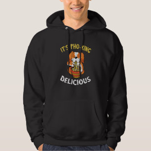 Food Pun Hund leckere Pho-Suppe Vietnamesische Nud Hoodie