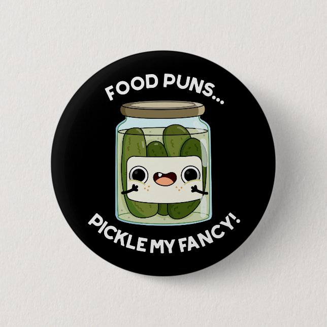 Food Puns Picksen meine Extravagante Funny Food Pu Button (Vorderseite)