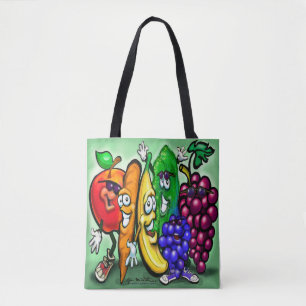 Food Rainbow Tote Bag Tasche