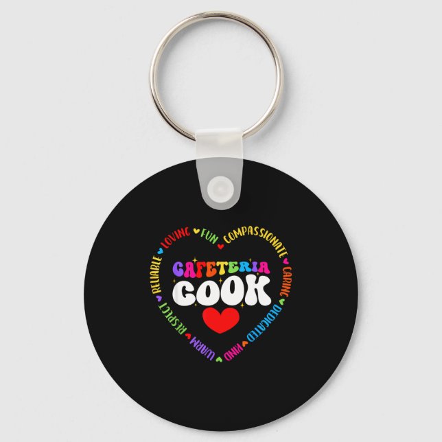 Food Services Crew Cafeteria Cook Helper School Sq Schlüsselanhänger (Vorderseite)