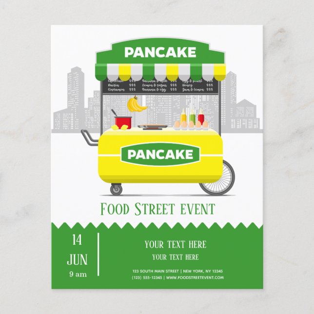 Food Street Pancake Flyer (Vorne)