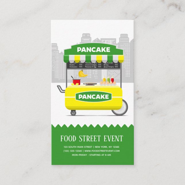 Food Street Pancake Visitenkarte (Vorderseite)