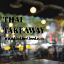 Food Takaway Window Vinyls Transparent