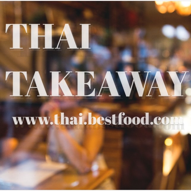 Food Takaway Window Vinyls Transparent Fensteraufkleber (Von Creator hochgeladen)