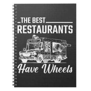 Food Truck Festival Restaurant Straße Lago Maggio Notizblock
