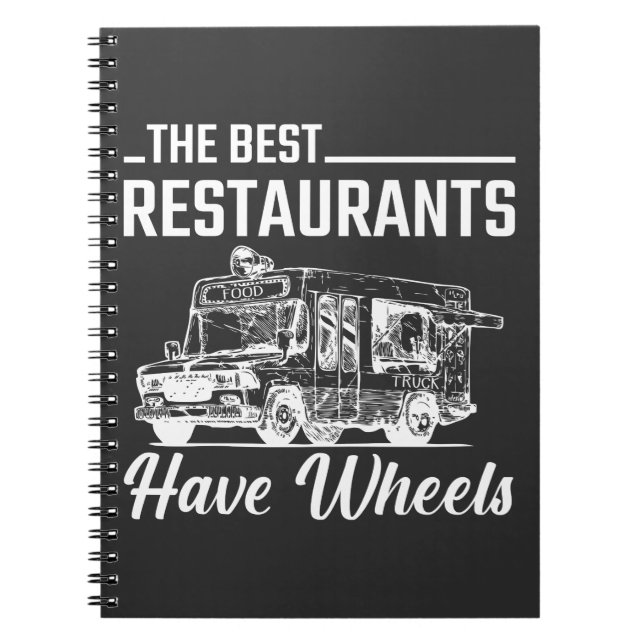 Food Truck Festival Restaurant Straße Lago Maggior Notizblock (Vorderseite)