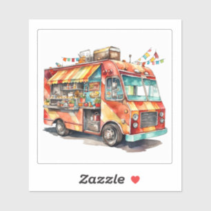Food Truck Liebe Aufkleber