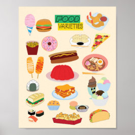 Food Varieties Poster