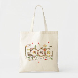 Food Word Art Colorado Funny Baking Typografie Tragetasche