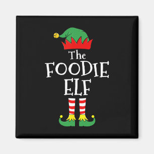 Foodie-Elf-passende Familien-Weihnachtsfeier Magnet