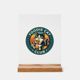 Foodie-Katze Süße Kitty Gestaltung - Foodie-Katzen Acrylschild