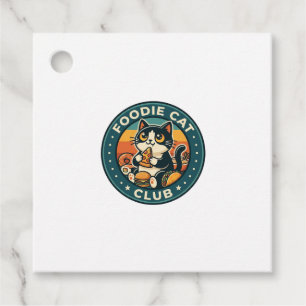 Foodie-Katze Süße Kitty Gestaltung - Foodie-Katzen Geschenkanhänger