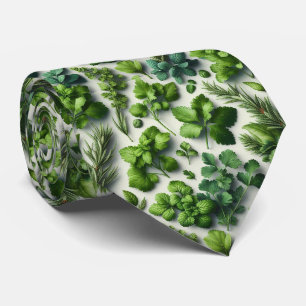 Foodie-Küchen-Schlips   Frische Gartenkräuter  Krawatte