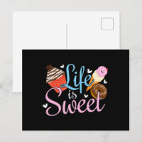 Foodie Leben ist süß Backzitat - Cupcake Kunst