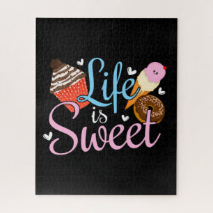 Foodie Life is Sweet Baking Zitat - Cupcake Kunst