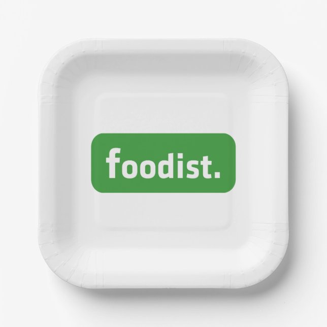 Foodist. Pappteller (Vorderseite)