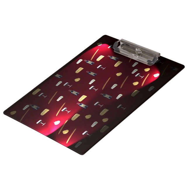 Foods Delight Cranberry Lights Klemmbrett (Schrägansicht)