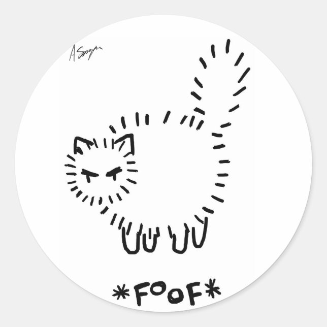 FOOF Cat Stickers (Vorderseite)