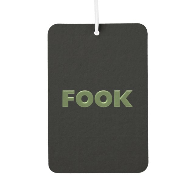 Fook green black car air fresh autolufterfrischer (Vorderseite)