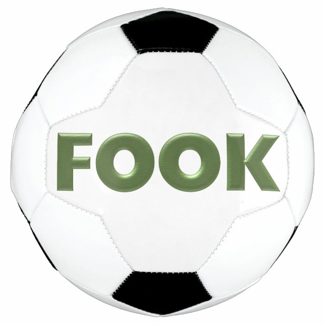 Fook-Grün-Weiß-Fußball Fußball (Vorderseite)