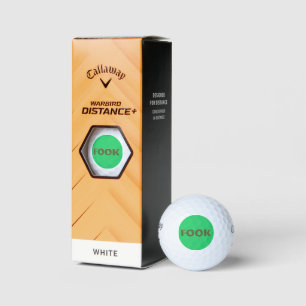 Fook grüne Callaway Warbird Golfbälle 3er Packung