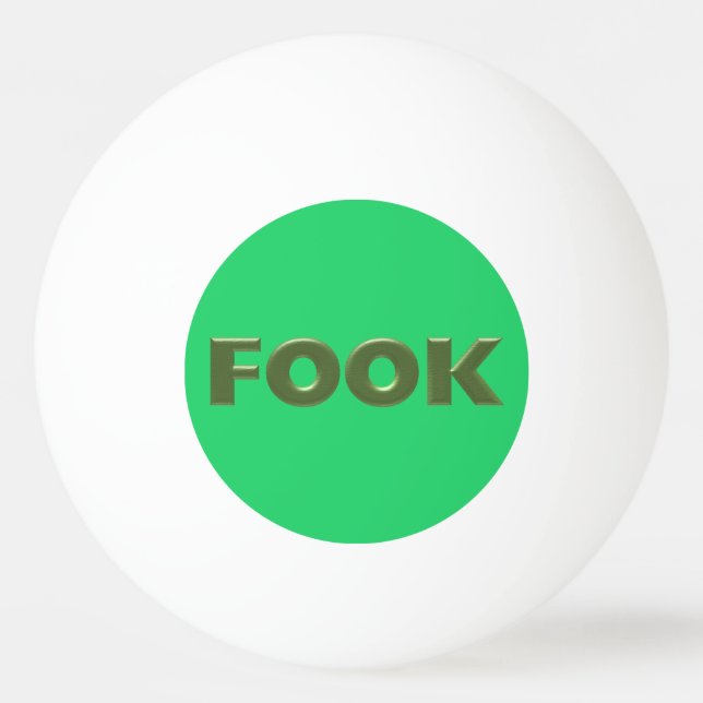 Fook-grüne Tischtennisball (Vorderseite)