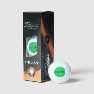 Fook grüne Titleist 2023 Pro V1 Golfbälle 3er Pack