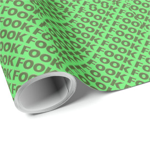 Fook grünes Mattpapier Geschenkpapier