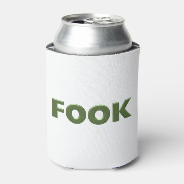 Fook Weiß Dose kühler Dosenkühler (Kanne Vorderseite)
