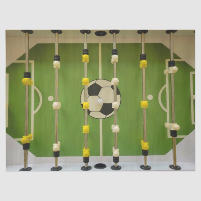 Foosball-Tissue Seidenpapier (Vorderseite)