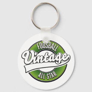 Foosball vintage all star logo schlüsselanhänger