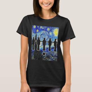 Foosll Sternennacht Tischfußball Van Gogh Lustig T-Shirt