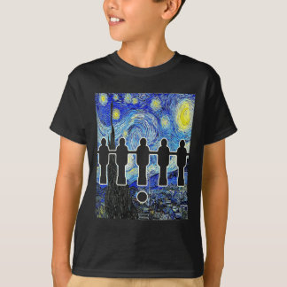 Foosll Sternennacht Tischfußball Van Gogh Lustig T-Shirt