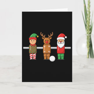 Foosll Weihnachtself Rentier Santa Trio Tisch Foo Karte