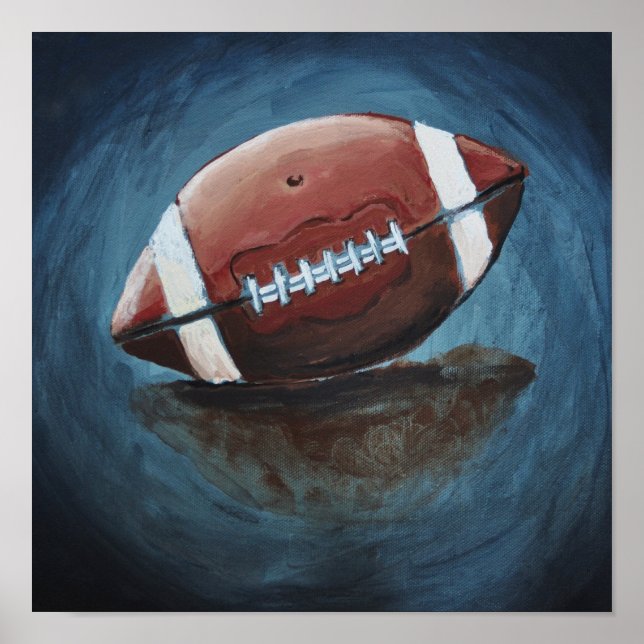 Foot Ball Art Print Poster (Vorne)